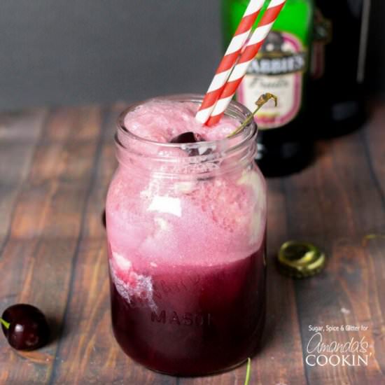 Black Cherry Float Cocktail