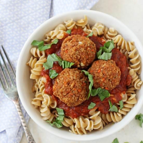 Quinoa Chickpea Meatballs