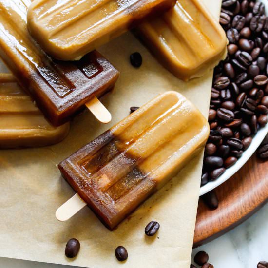 Creamy Cold Brew Popsicles