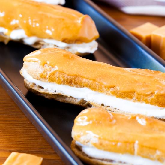 Pumpkin Pie Spice Éclairs