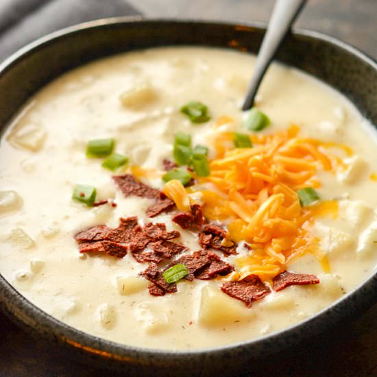 Slow Cooker Baked Potato Soup