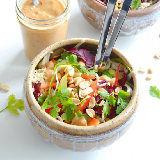 Vegan Thai Panut and Quinoa Salad