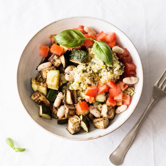 Millet Pesto Summer Salad