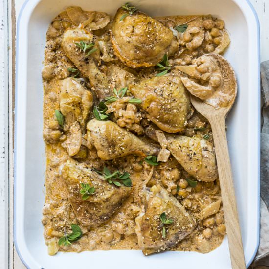 Paprika Chicken with Chickpeas