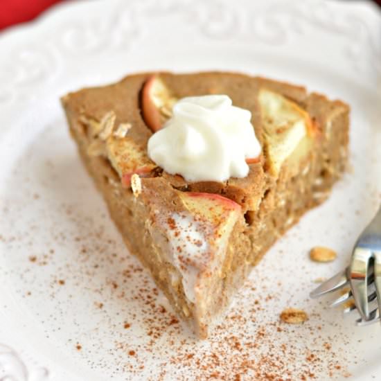 Healthy Cinnamon Oat Apple Pie