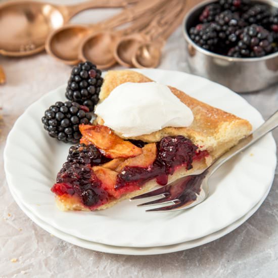 Blackberry and Apple Galette