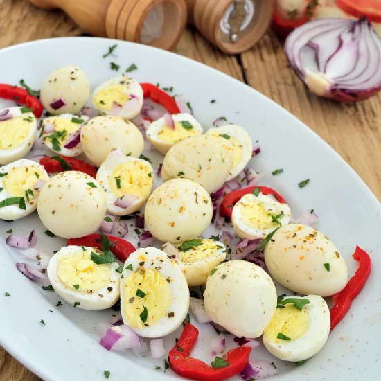 Pickled Quail Eggs