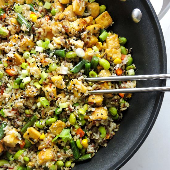 Crispy Tofu Super Food Fried Rice
