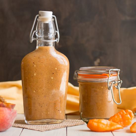 Caribbean Jerk Peach Hot Sauce