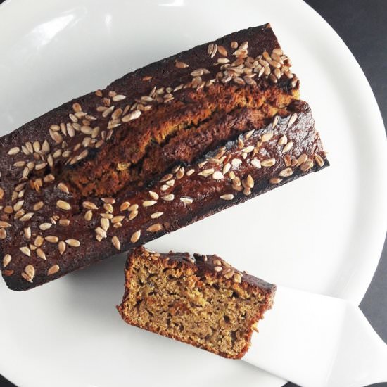 Zucchini Cake w/ Sunflower Seeds