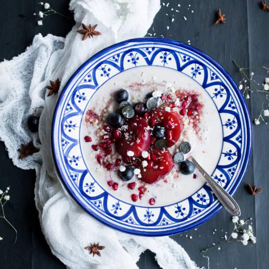 Buckwheat Porridge with Spiced Plum