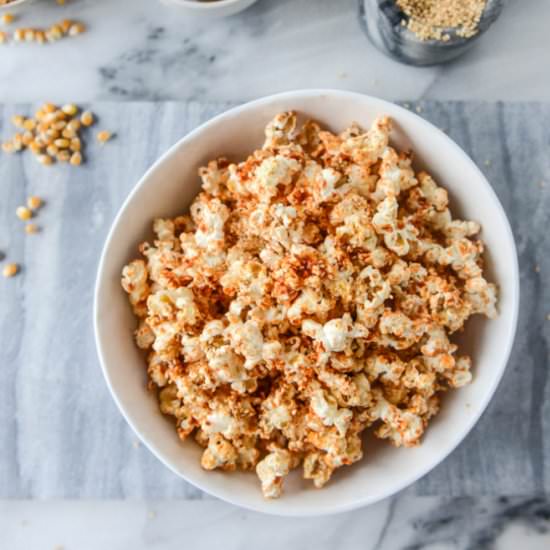 Brown Sugar Sriracha Sesame Popcorn