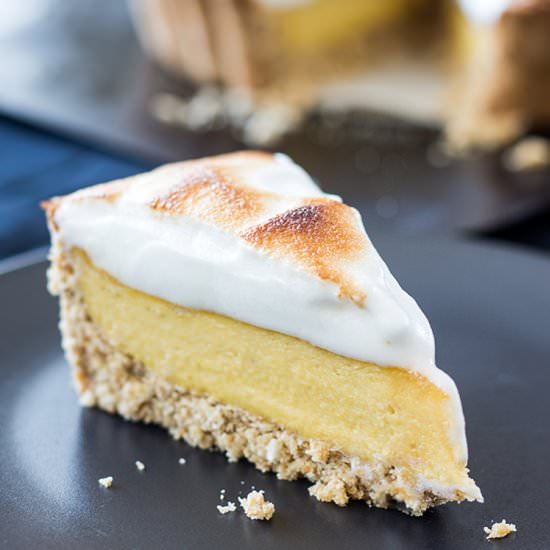 Vegan Apricot Meringue Pie