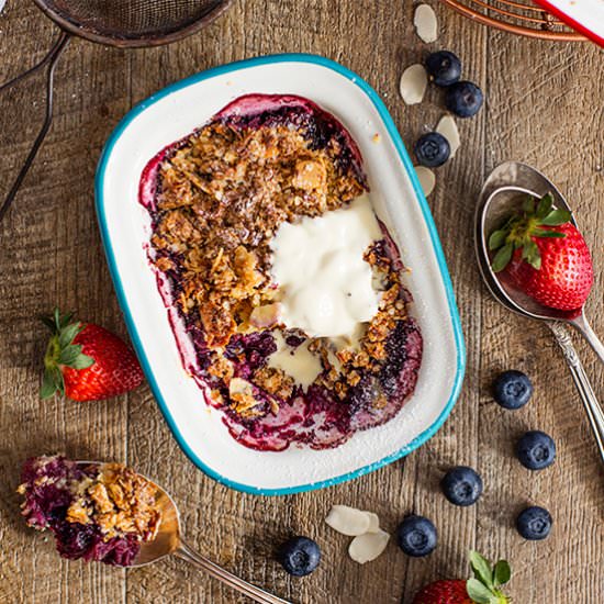 Berry, Coconut & Quinoa Crumble