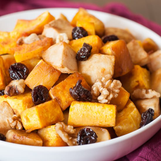 Roasted Butternut Squash with Apple
