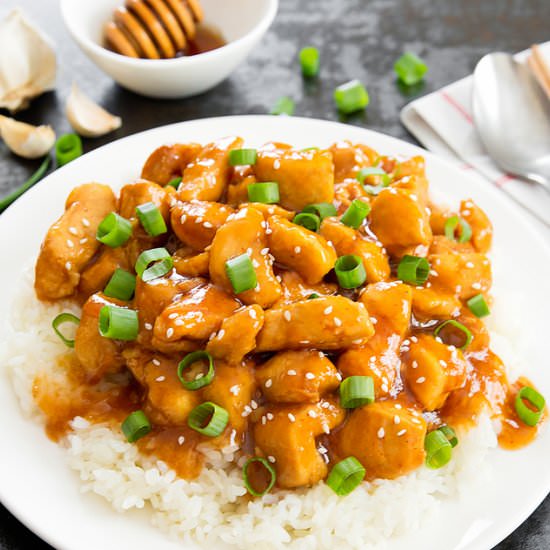 Slow Cooker Honey Garlic Chicken