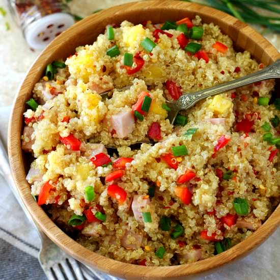 Ham Pineapple Quinoa Salad