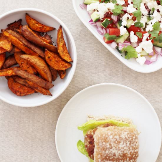 Harissa Turkey Burgers