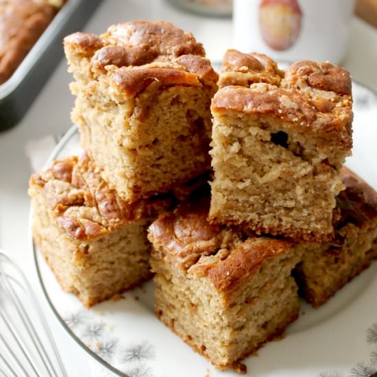Almond Butter Swirl Banana Bread