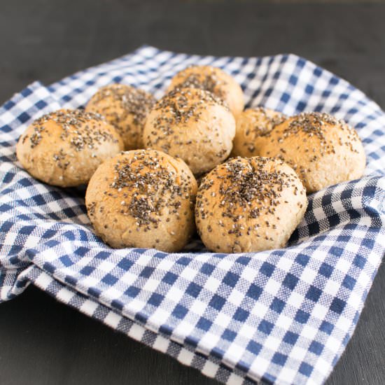 Quinoa Chia Dinner Rolls