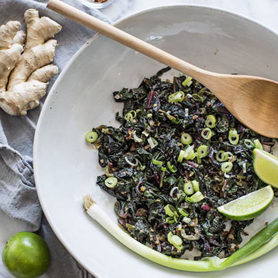 Thai Greens with Coconut Milk