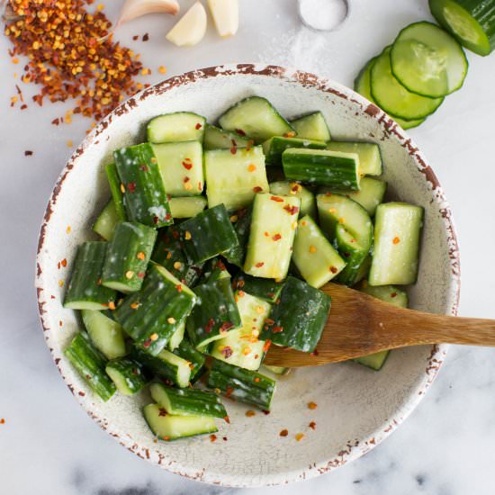 Cucumber Salad with Garlic