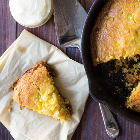 Honey Skillet Cornbread