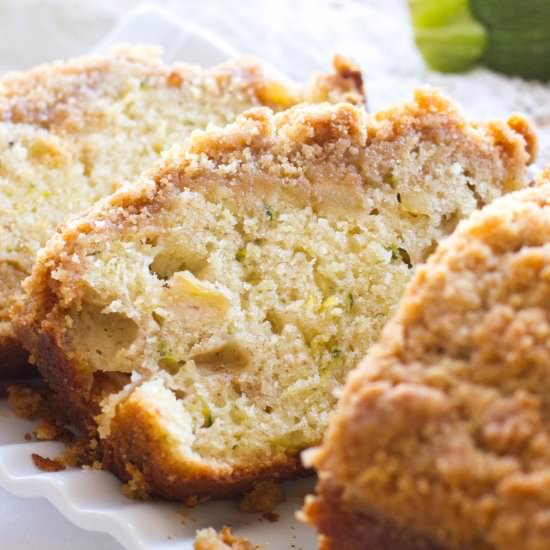 Zucchini Apple Crumb Bread
