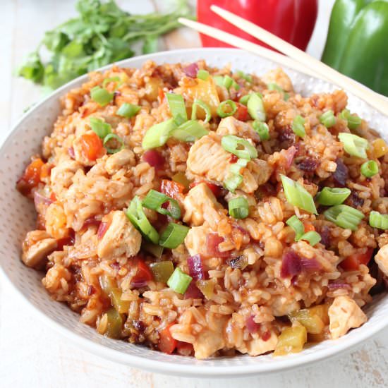 Sweet & Sour Chicken Fried Rice