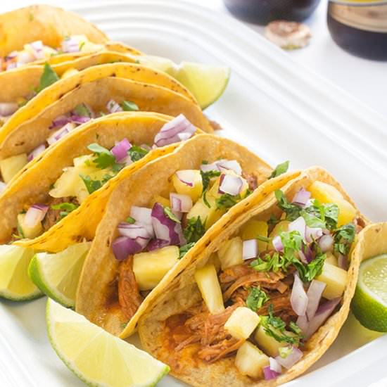 Slow Cooker Tacos al Pastor