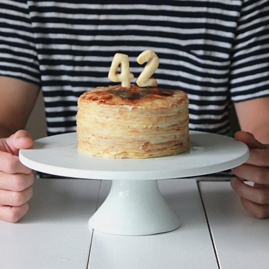 Creme Brulee Crepe Cake