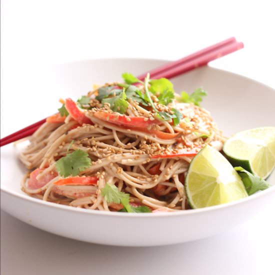 Soba Noodles with Peanut Sauce