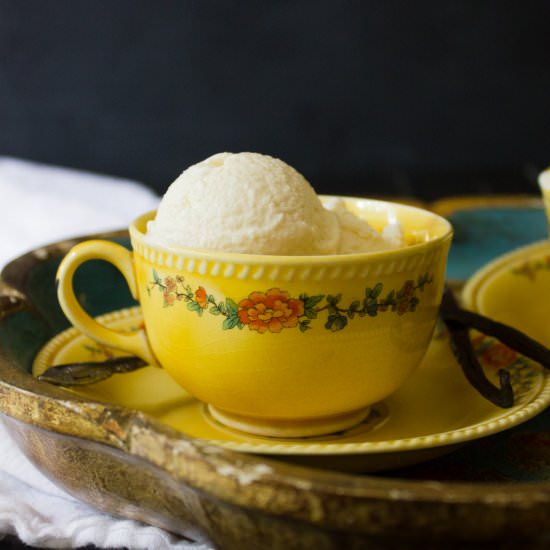 No Churn London Fog Ice Cream