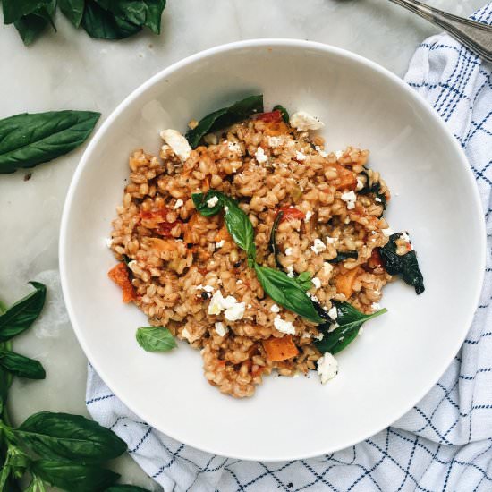 Pearl Barley Risotto With Pumpkin