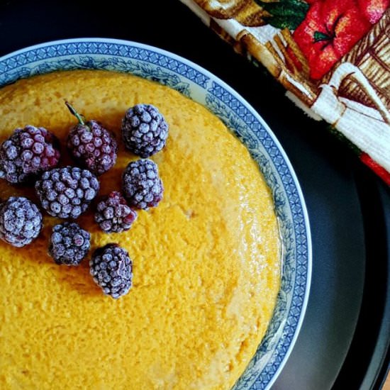 Pumpkin creme caramel