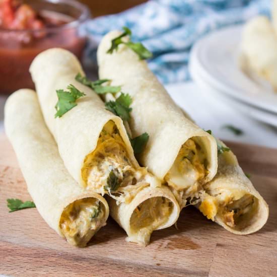 Baked Chicken Taquitos