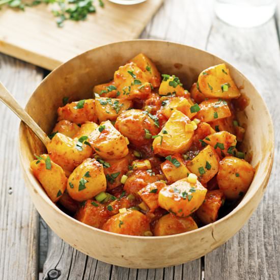 Lemony Harissa Potato Salad