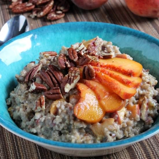 Peach Pecan Oatmeal
