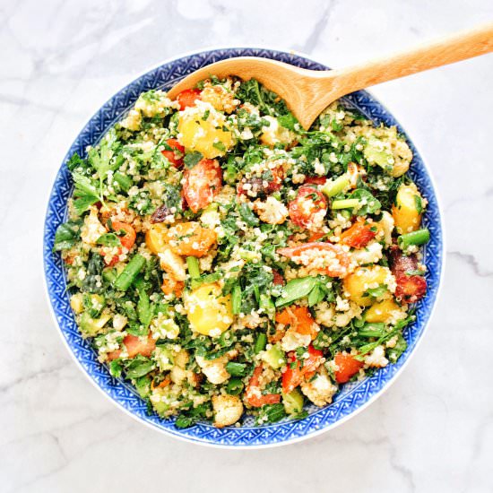 Roasted Carrot and Cauliflower Salad