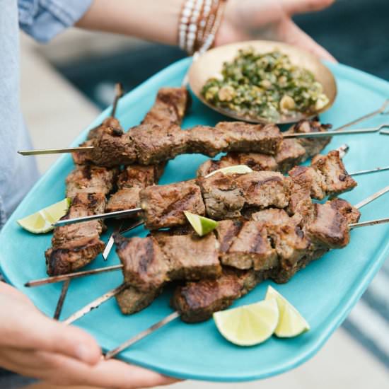 Grilled Steak Skewers