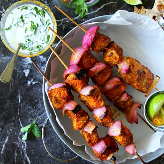 Spicy Salmon Tikka
