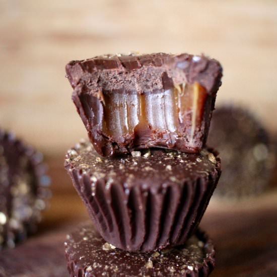 Chocolate Nutella Caramel Cups