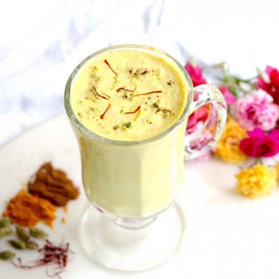 Saffron Turmeric Cashew Milk