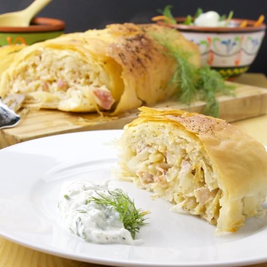 Cabbage-Bacon German Rolls
