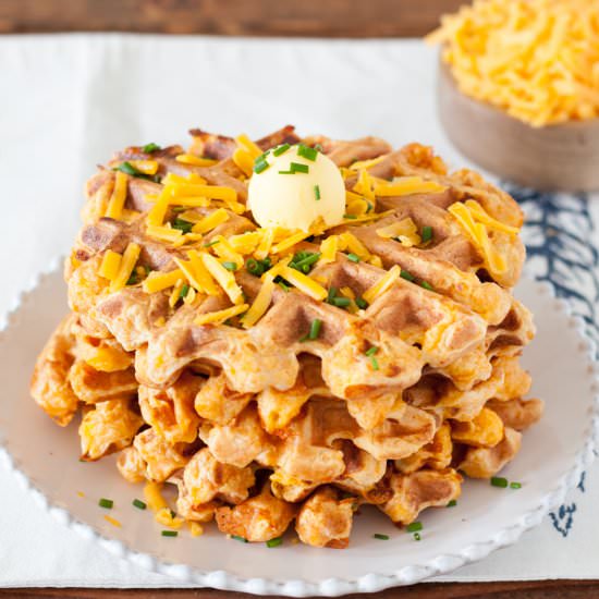 Savory Sweet Potato Waffles