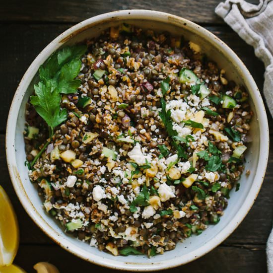 Lentil and Bulgar Salad