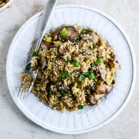 30 Minute Portobello Fried Rice