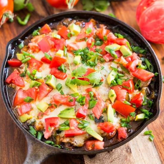 Chicken Enchilada Zucchini Skillet