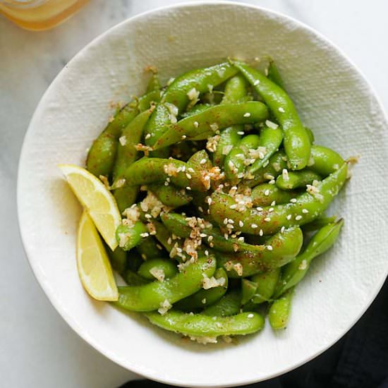 Garlic Butter Edamame
