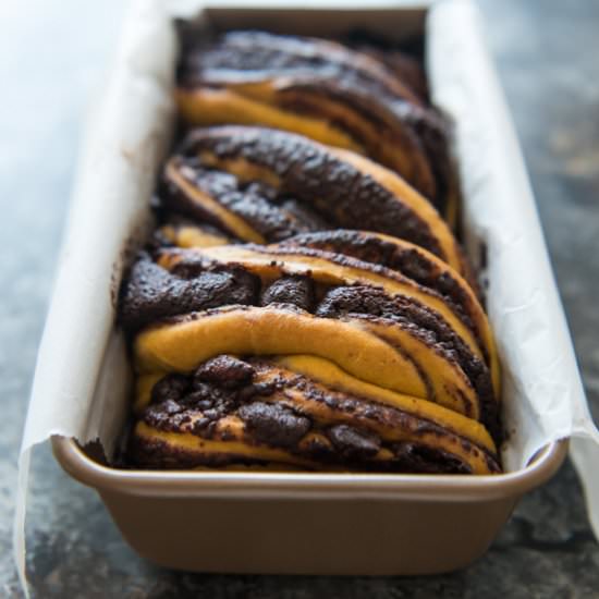 Pumpkin Chocolate Babka